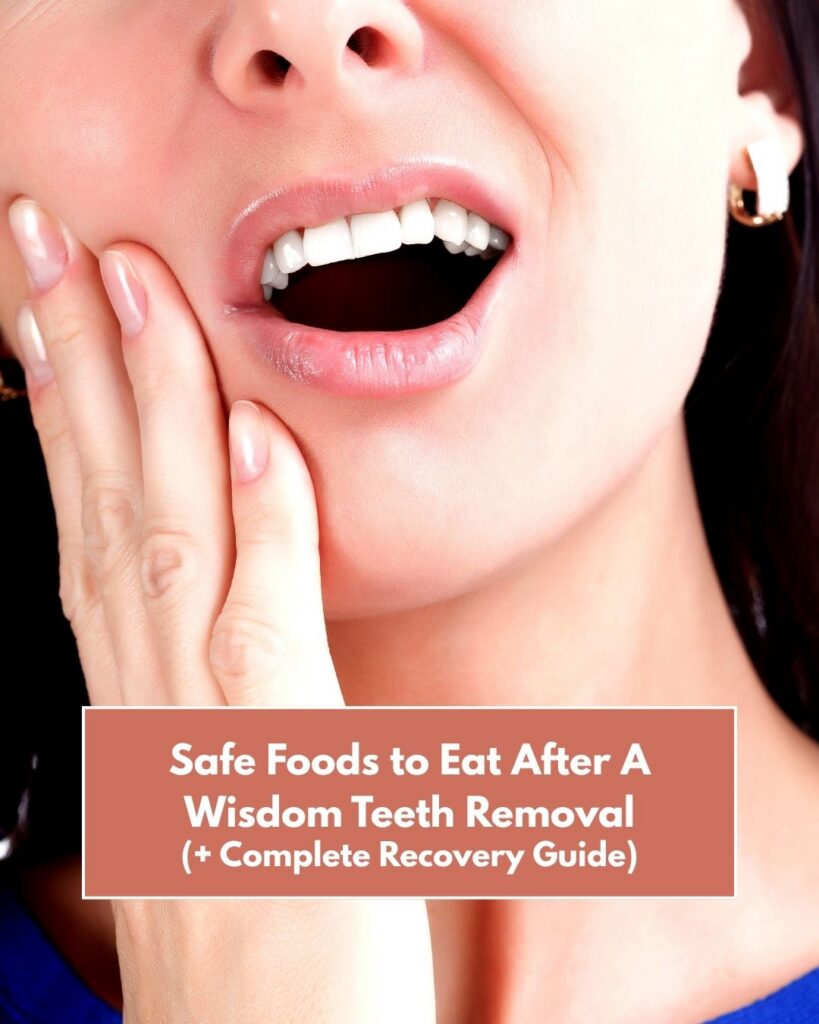 A woman touching the right side of her cheek, looking as if she's in pain.