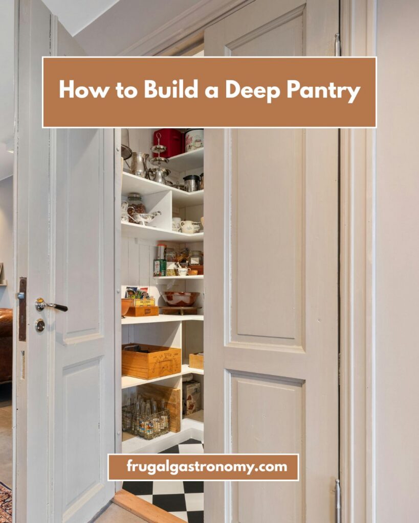 White double doors with a deep pantry behind it.