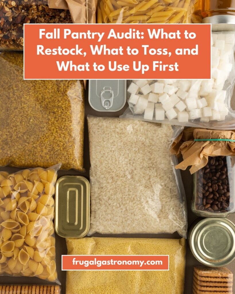 Flat lay shot of dry goods such as beans and legumes, rice, canned goods and sugar cubes.