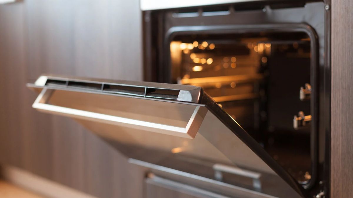 An open oven.