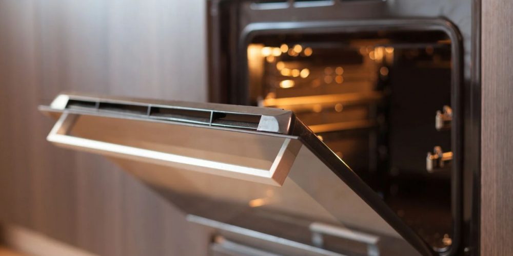 An open oven.